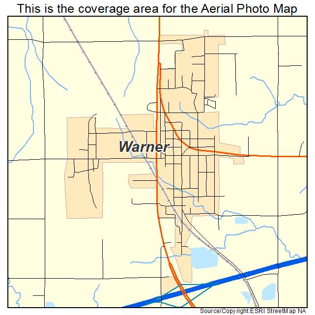Warner, OK location map 
