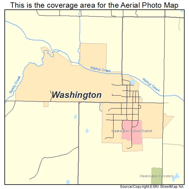 Washington, OK location map 