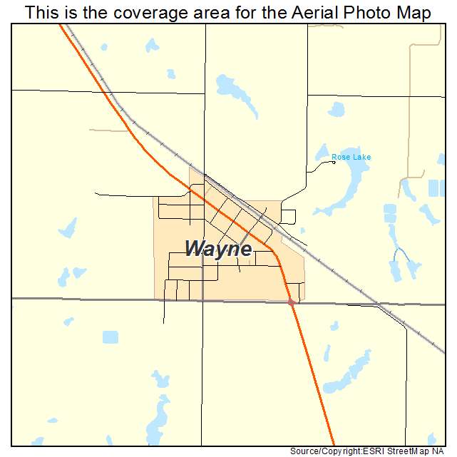 Wayne, OK location map 