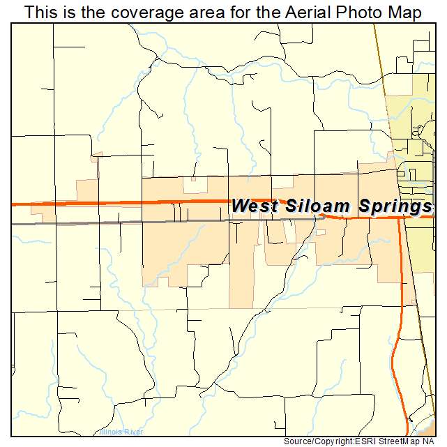 West Siloam Springs, OK location map 