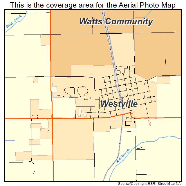 Westville, OK location map 