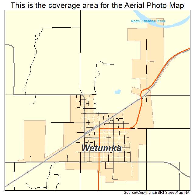 Wetumka, OK location map 