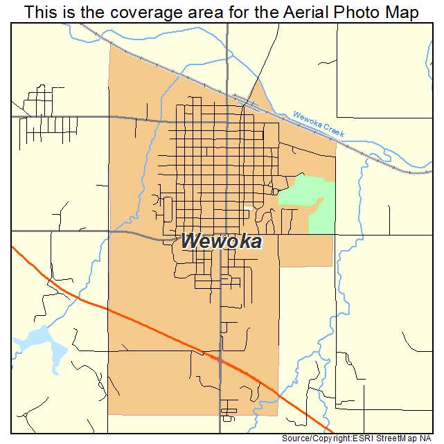 Wewoka, OK location map 