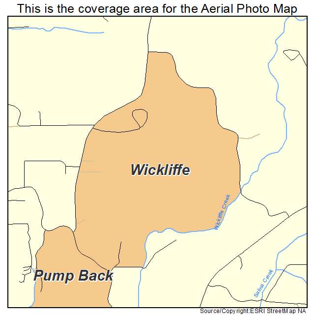 Wickliffe, OK location map 