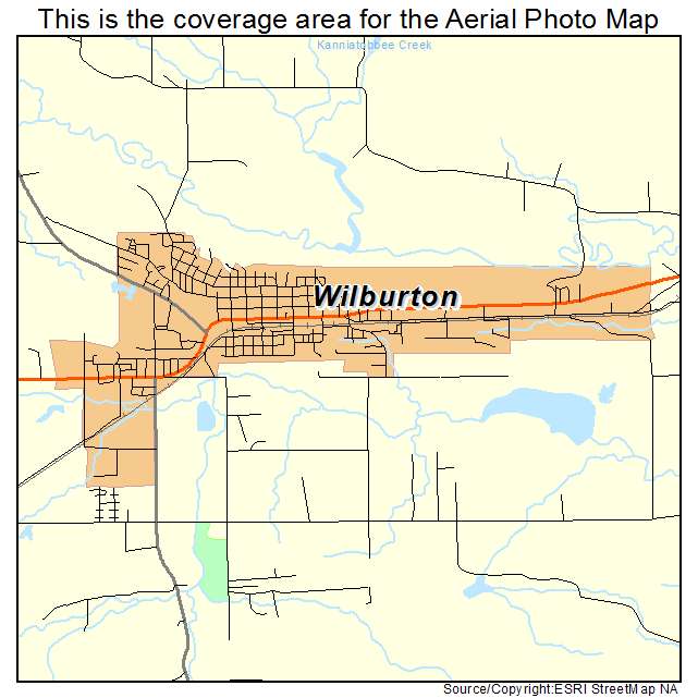 Wilburton, OK location map 