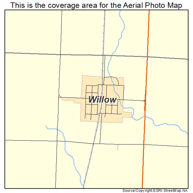 Willow, OK location map 