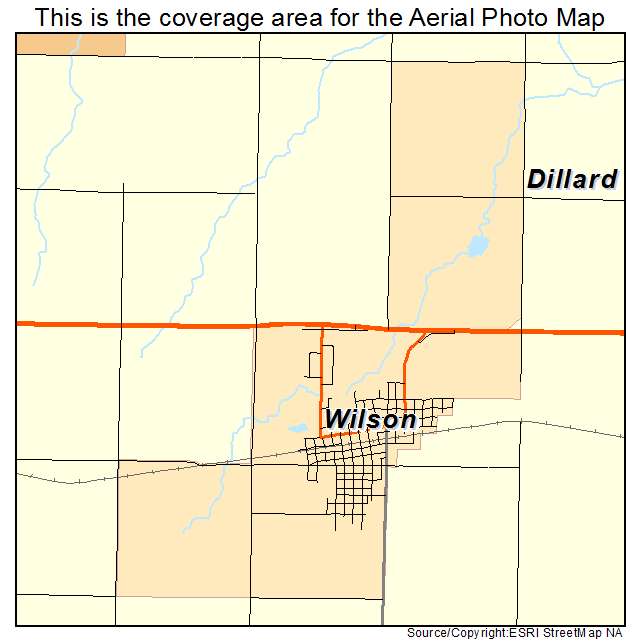 Wilson, OK location map 