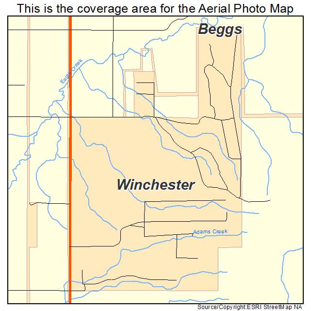 Winchester, OK location map 