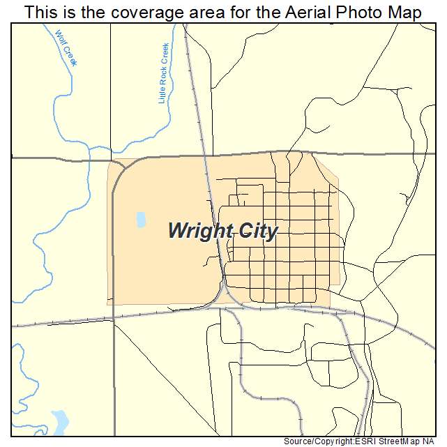 Wright City, OK location map 