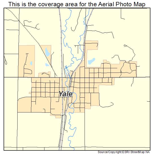 Yale, OK location map 