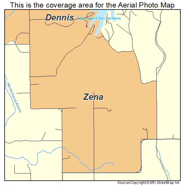 Zena, OK location map 