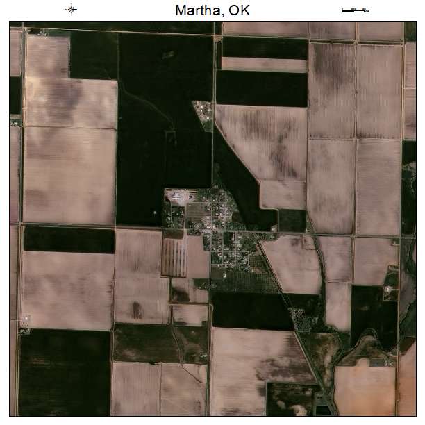 Martha, OK air photo map