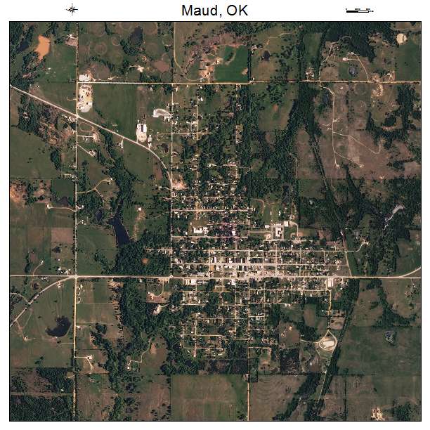 Maud, OK air photo map