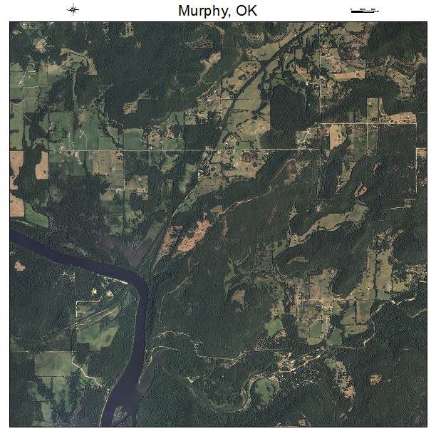 Murphy, OK air photo map