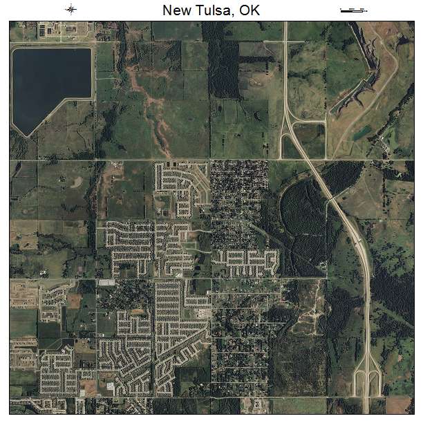 New Tulsa, OK air photo map