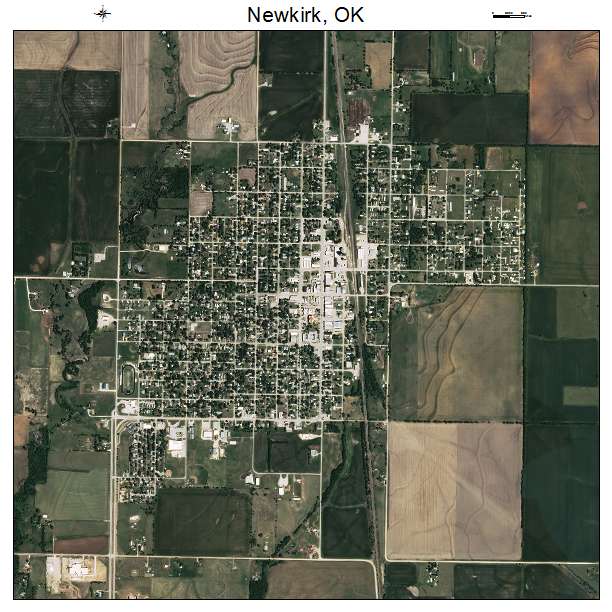 Newkirk, OK air photo map