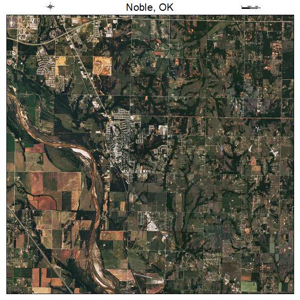 Noble, OK air photo map