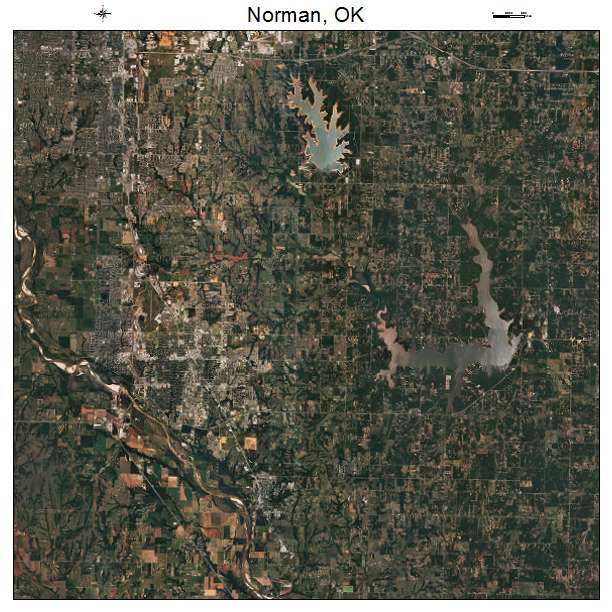 Norman, OK air photo map
