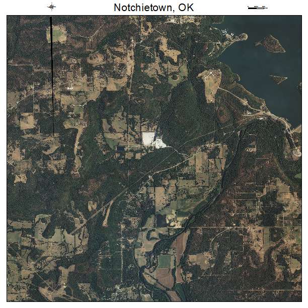 Notchietown, OK air photo map