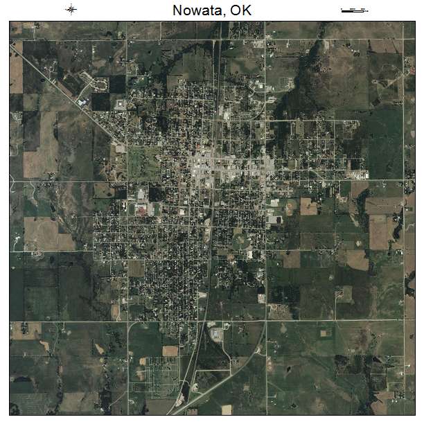 Nowata, OK air photo map