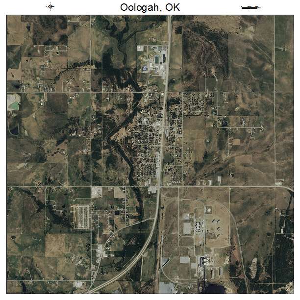 Oologah, OK air photo map