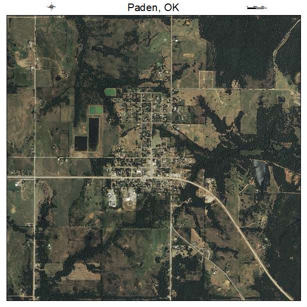 Paden, OK air photo map