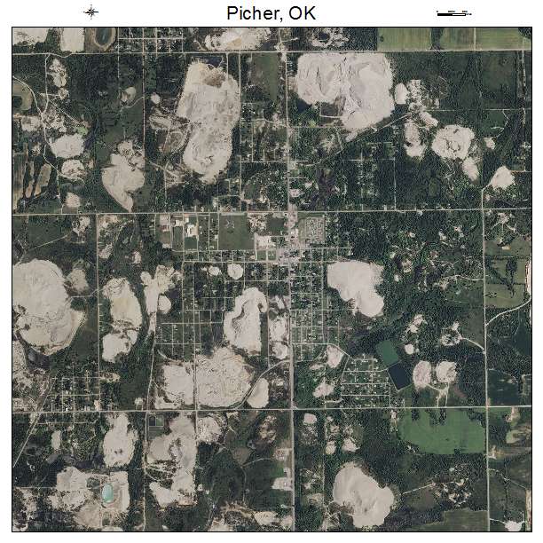 Picher, OK air photo map