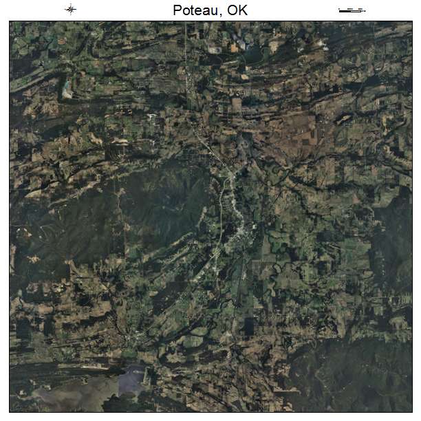 Poteau, OK air photo map