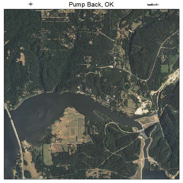 Pump Back, OK air photo map