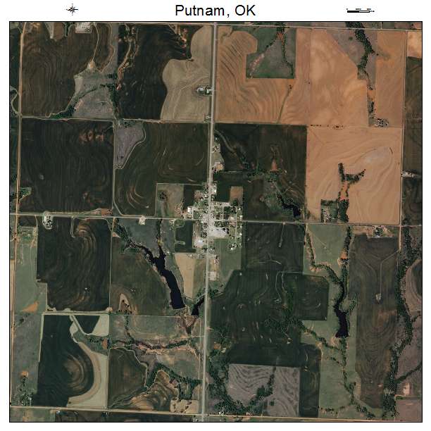 Putnam, OK air photo map