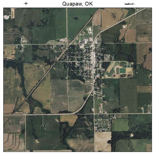 Quapaw, OK air photo map