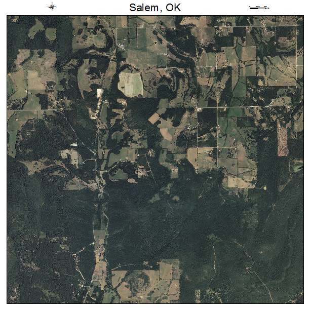 Salem, OK air photo map