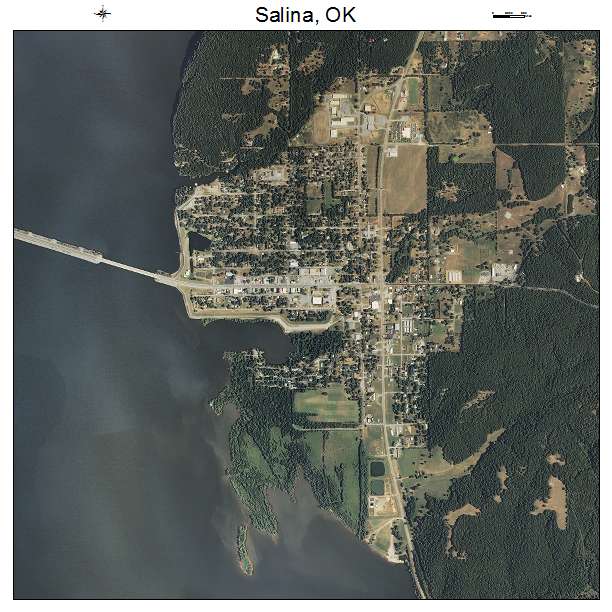 Salina, OK air photo map
