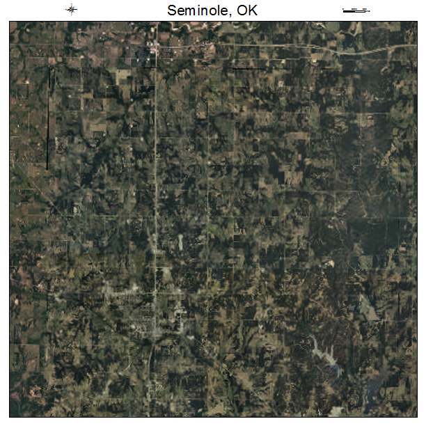 Seminole, OK air photo map