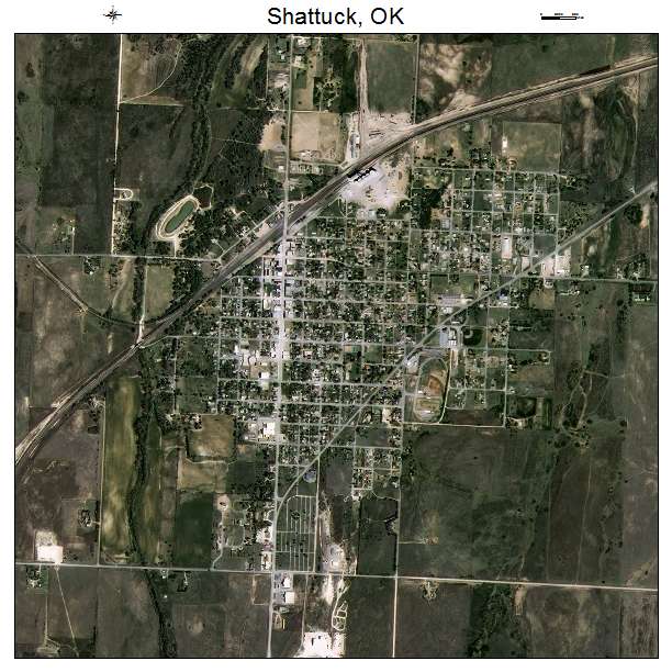 Shattuck, OK air photo map