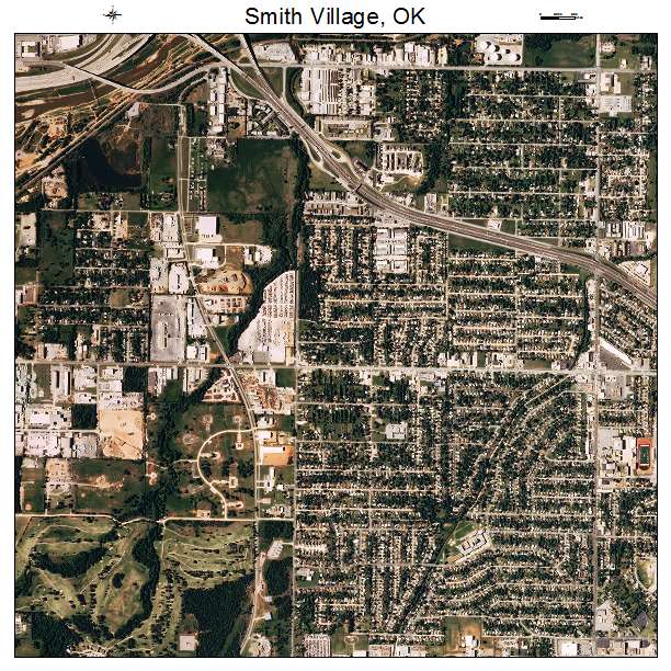 Smith Village, OK air photo map