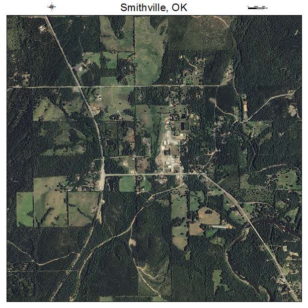Smithville, OK air photo map