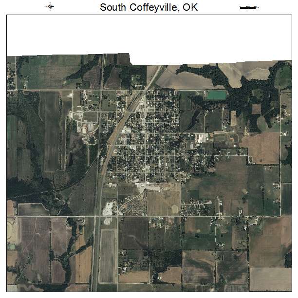 South Coffeyville, OK air photo map