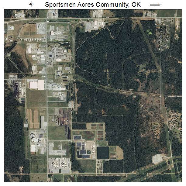 Sportsmen Acres Community, OK air photo map
