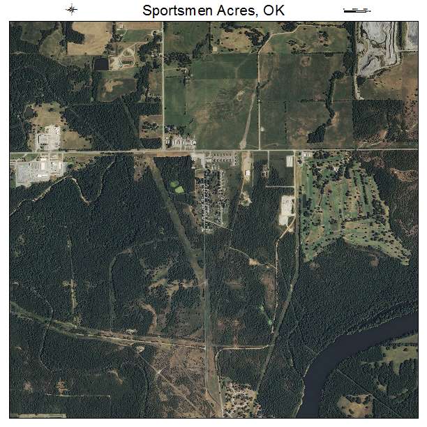 Sportsmen Acres, OK air photo map