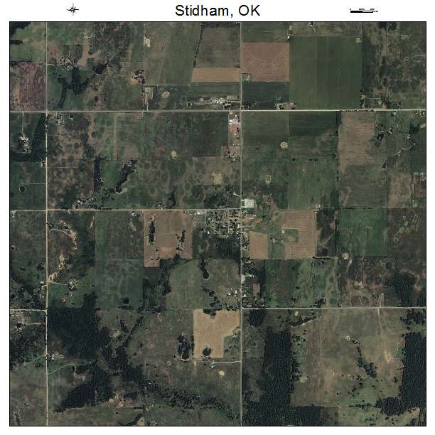 Stidham, OK air photo map