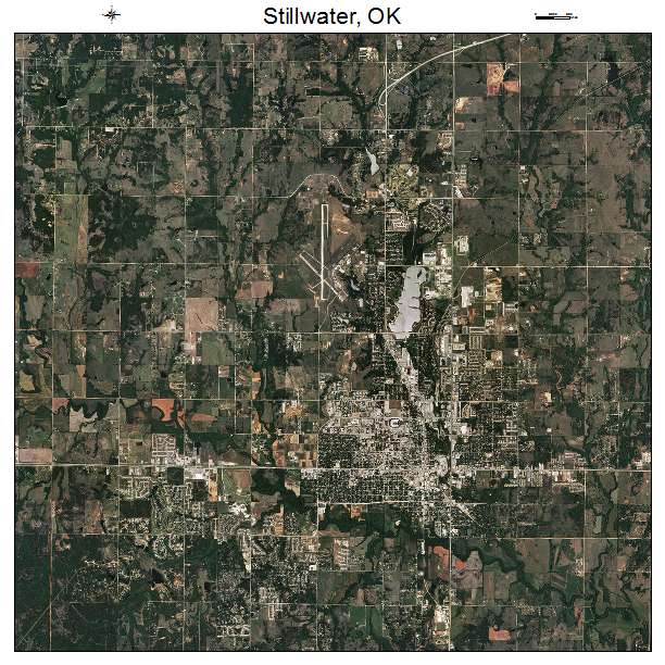 Stillwater, OK air photo map