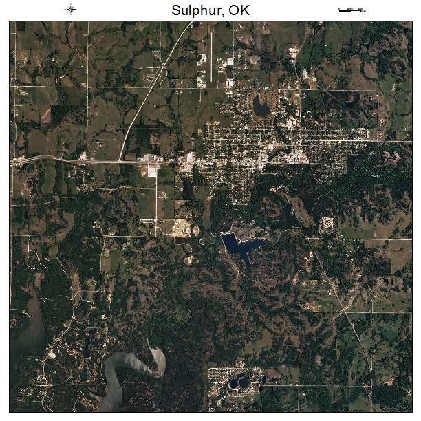 Sulphur, OK air photo map