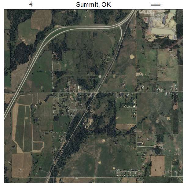 Summit, OK air photo map