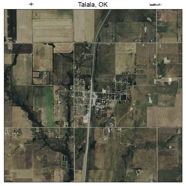 Talala, OK air photo map