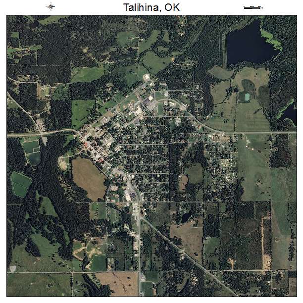 Talihina, OK air photo map