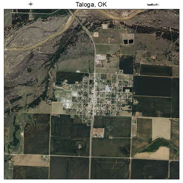 Taloga, OK air photo map