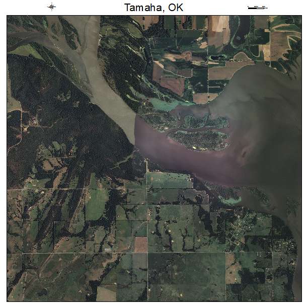 Tamaha, OK air photo map