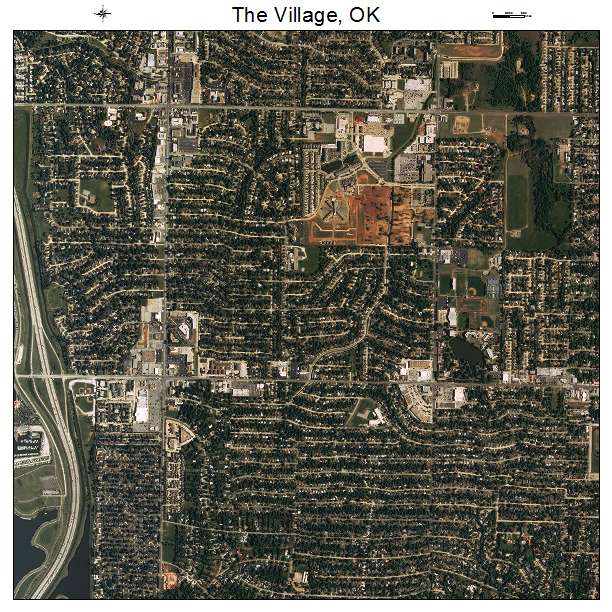 The Village, OK air photo map