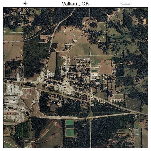 Valliant, OK air photo map